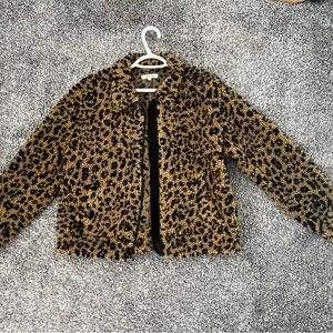 Chic Leopard Print Jacket